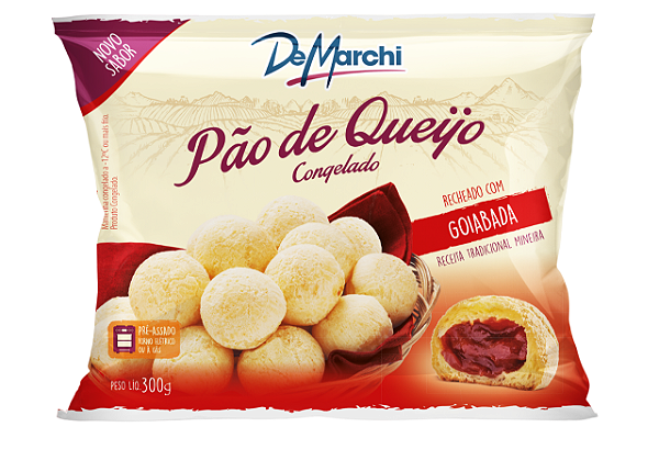 Pão de queijo pré-assado com Goiabada (300g)